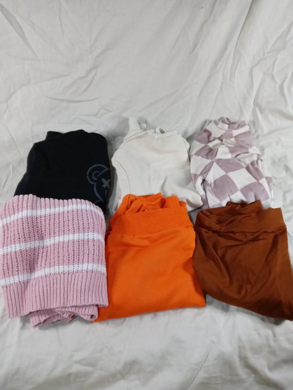 6 Lot Girls Assorted long Sleeve Design Sweatshirts Pullover Kids Clothes Bundle